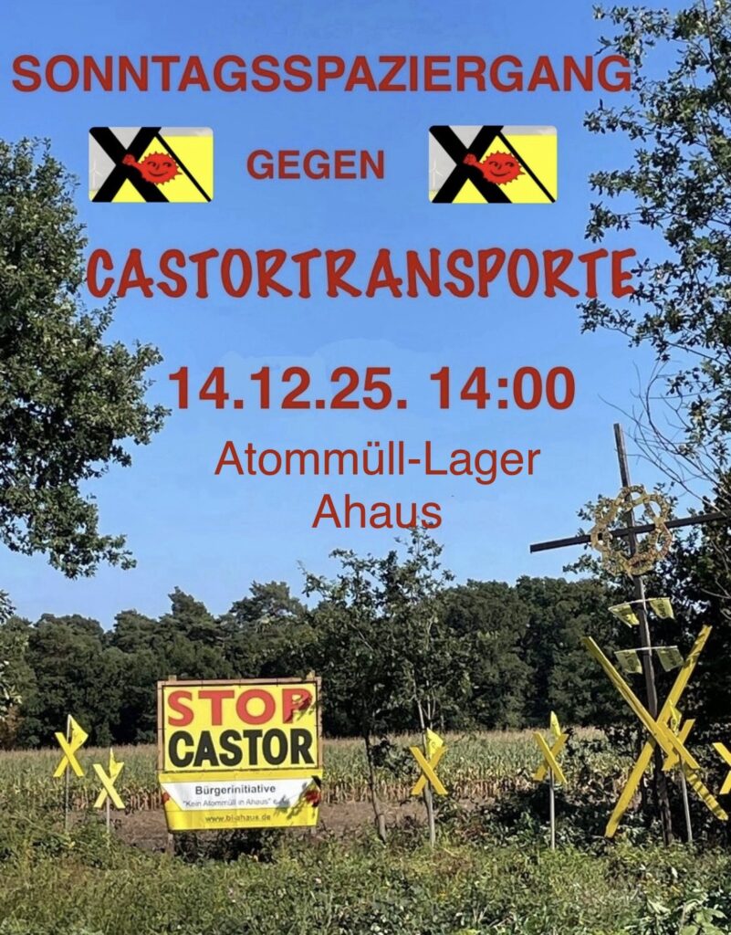 Demo-Aufruf 14.12. Atommüll-Lager Ahaus