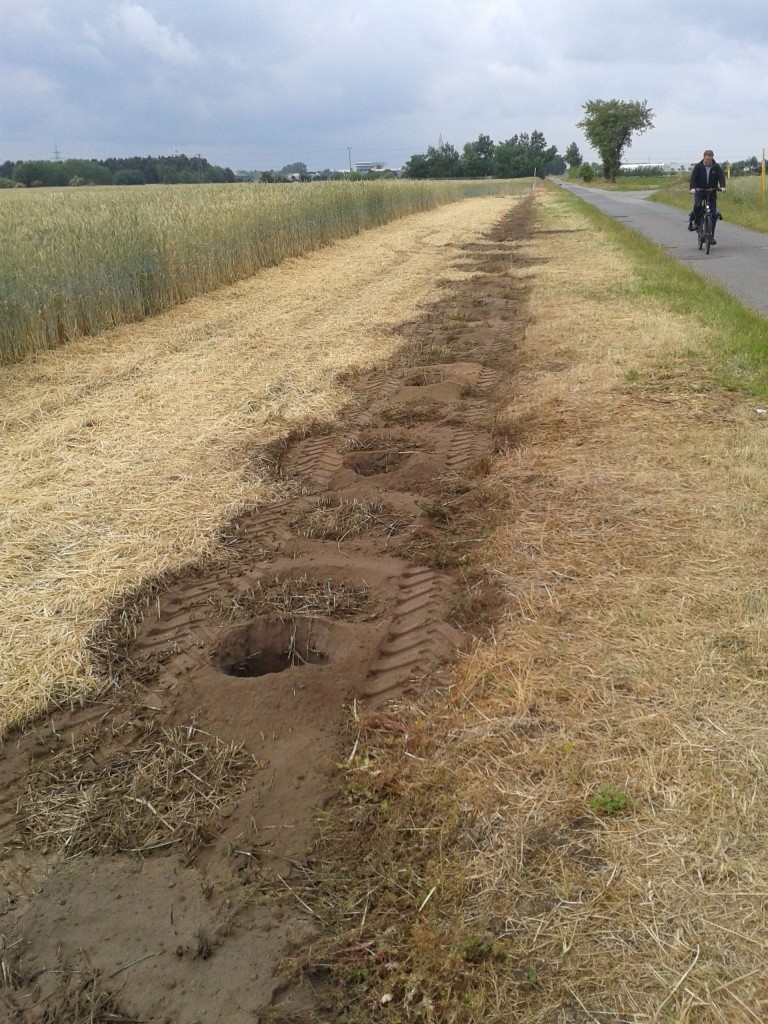 Bohrlöcher ungesichert