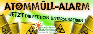 Petition gegen ATOM-Müll