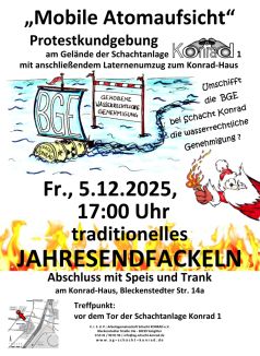 Schacht Konrad: Jahresendfackeln