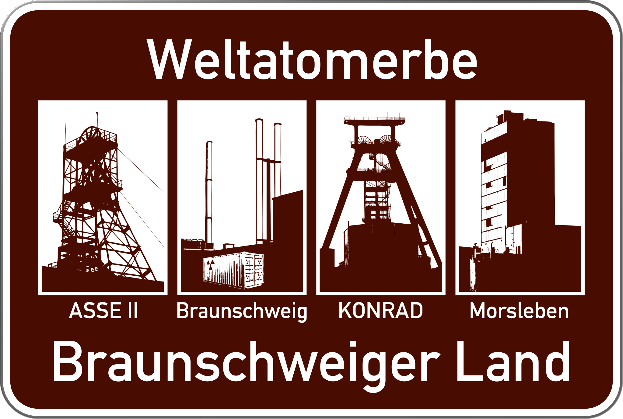 Weltatomerbe Banner des Braunschweiger Landes